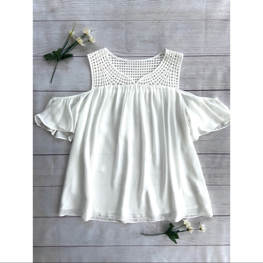 Cold Shoulder Lace Top
